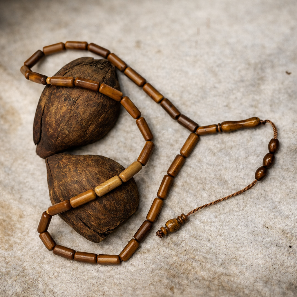 سبحة كوك كبسولة فاتح 33 خرزة مقاس 16 مللي - الصورة 2