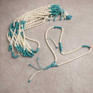 سبحة عضم جمل بلية 99 خرزة مطعم فيروز مقاس 8 مللي لضم افريقي