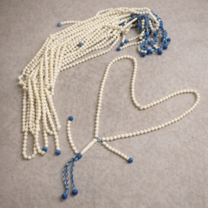 سبحة عضم جمل بقلاوة 99 خرزة مقاس 8 مللي تكتيل افريقي