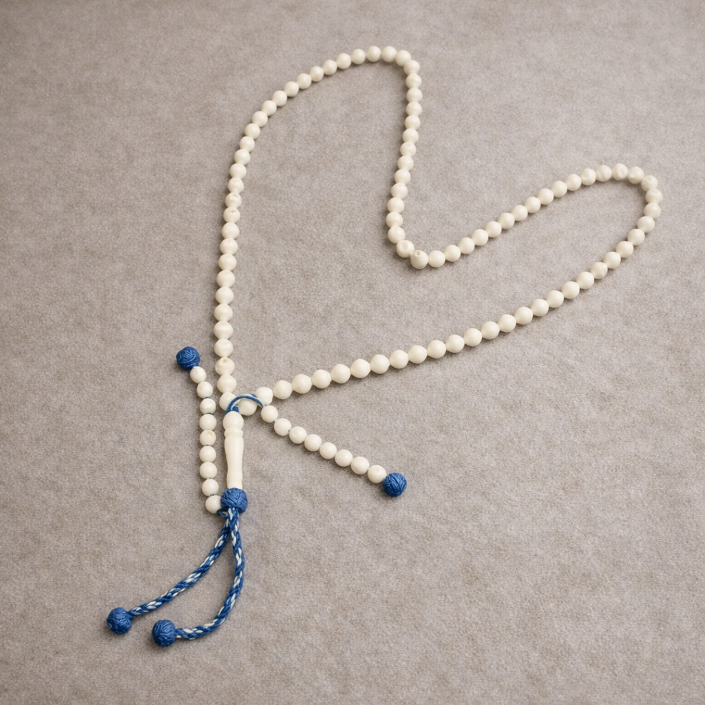 سبحة عضم جمل بقلاوة 99 خرزة مقاس 8 مللي تكتيل افريقي - الصورة 2