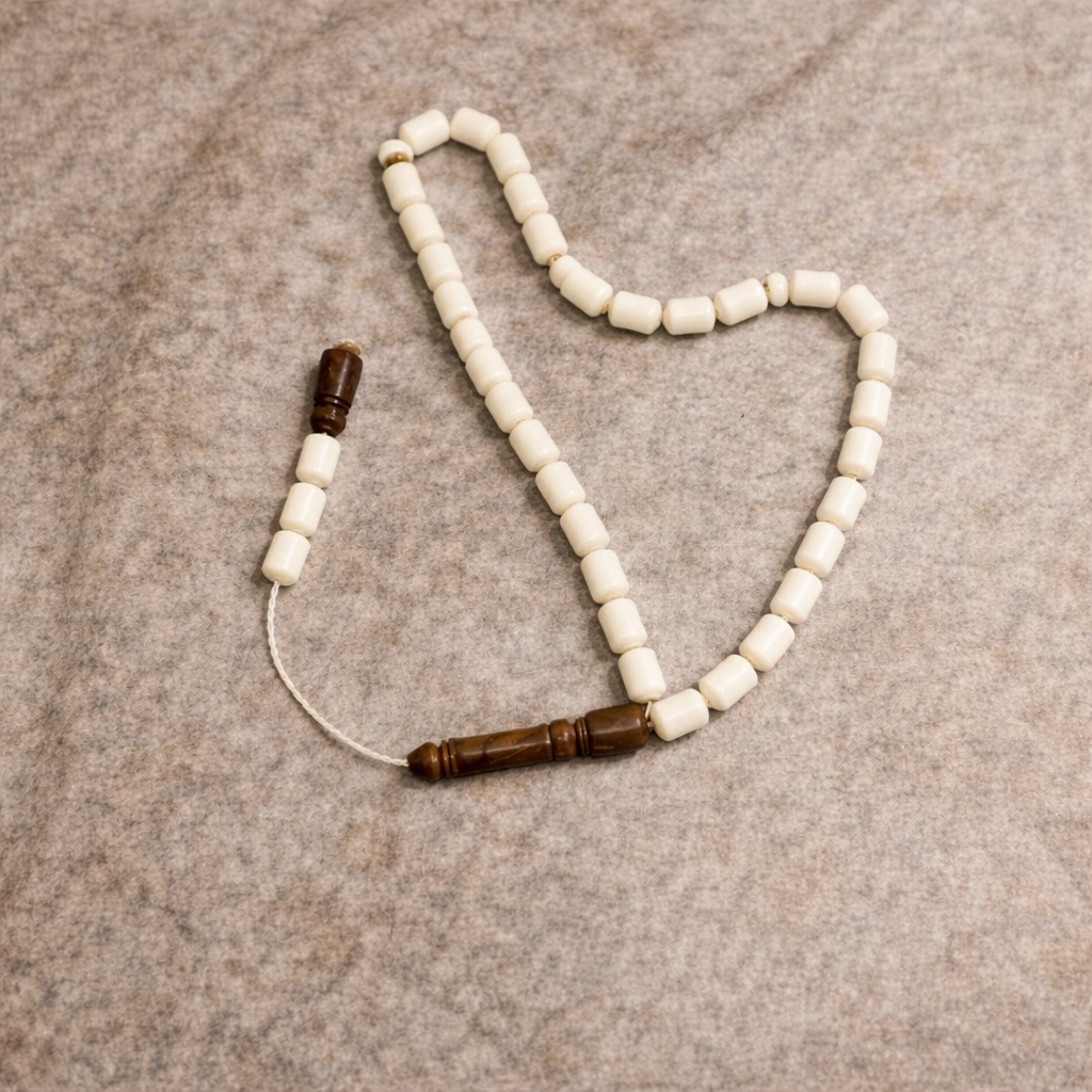 سبحة عضم جمل مطعم كوك براميلي 33 خرزة مقاس 10 مللي - الصورة 2