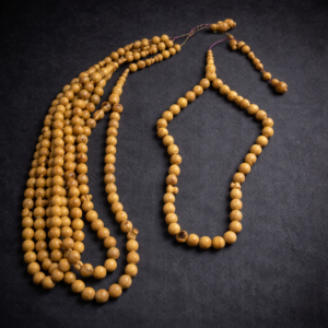 سبحة خشب افريقي طبيعي بلية 39 خرزة مقاس 12 مللي