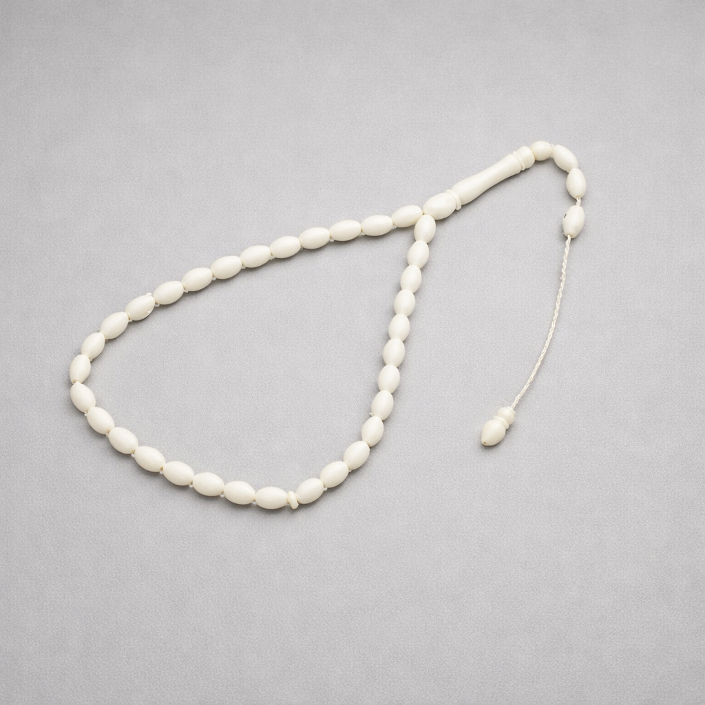 سبحة عضم جمل زيتونة 33 خرزة مقاس 10 مللي - الصورة 3