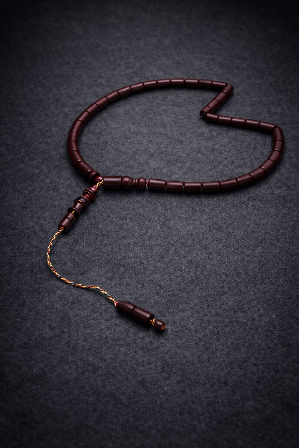 سبحة كاست امريكي صب جديد نبيتي براميلي 33 خرزة مقاس 12 مللي - الصورة 3