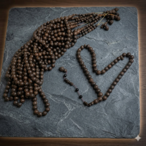 سبحة خشب فنجي بلية 45 خرزة مقاس 12 مللي