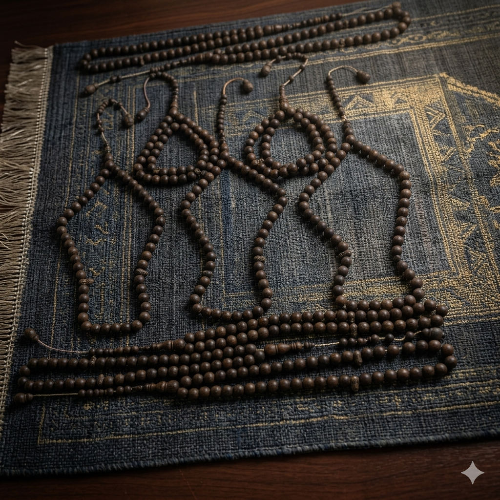 سبحة خشب فنجي بلية 45 خرزة مقاس 12 مللي - الصورة 3