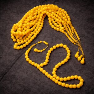 سبحة بولينج برتقالي بلية 45 خرزة مقاس 12 مللي